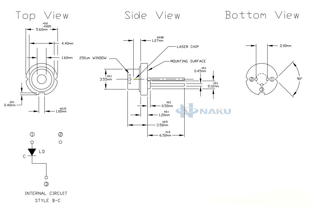 660nm 100mw Mitsubishi laser diode
